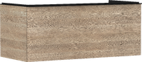 Mueble de baño roble natural 1180/550 con 1 cajón para consolas con recorte en el centro