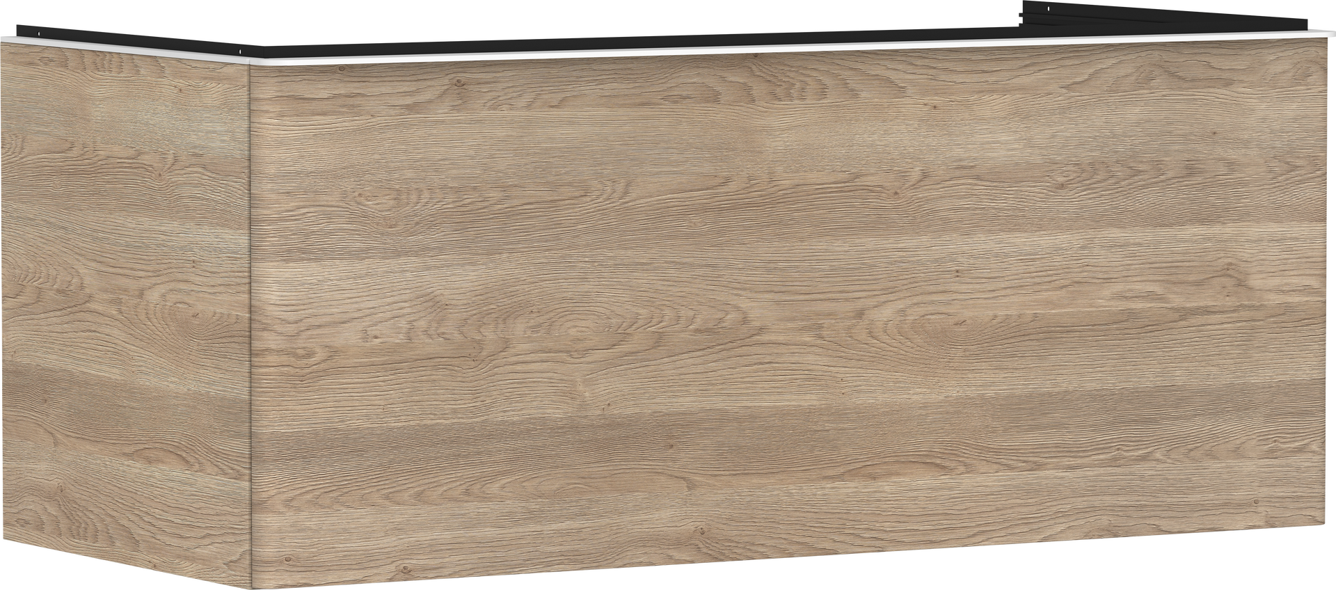 Vanity unit Natural Oak 1180/550 with 1 drawer for console with cutout middle