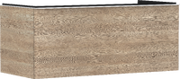 Mueble de baño roble natural 1180/550 con 1 cajón para consolas con recorte en el centro