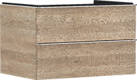 Vanity unit Natural Oak 780/550 with 2 drawers for console with cutout middle