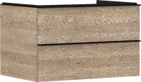 Vanity unit Natural Oak 780/550 with 2 drawers for console with cutout middle