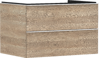 Vanity unit Natural Oak 780/550 with 2 drawers for console with cutout middle