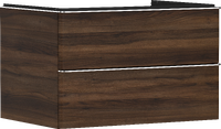 Vanity unit Dark Walnut 780/550 with 2 drawers for console with cutout middle