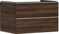 Vanity unit Dark Walnut 780/550 with 2 drawers for console with cutout middle