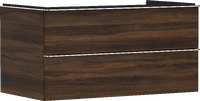 Vanity unit Dark Walnut 980/550 with 2 drawers for console with cutout middle