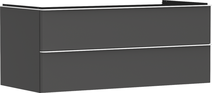 Meuble bas 1180/550 pour vasque Xuniva avec 2 tiroirs