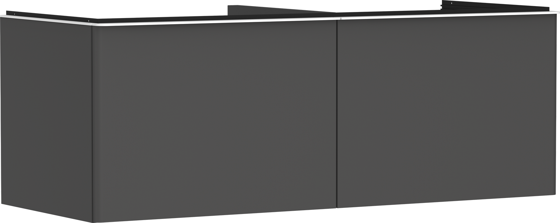 Meuble bas 1360/550 pourLavabo à poser Xelu Q avec 2 tiroirs