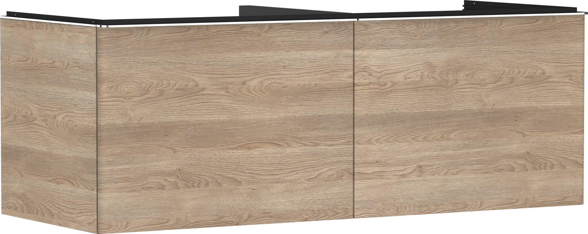 Vanity unit Natural Oak 1360/550 with 2 drawers for console