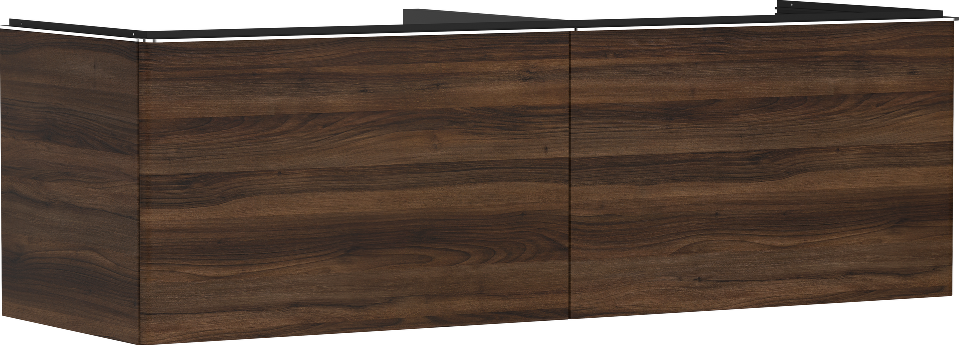 Waschtischunterschrank Nussbaum Dunkel 1560/550 mit 2 Schubkästen für Konsole