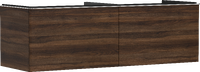 Vanity unit Dark Walnut 1560/550 with 2 drawers for console