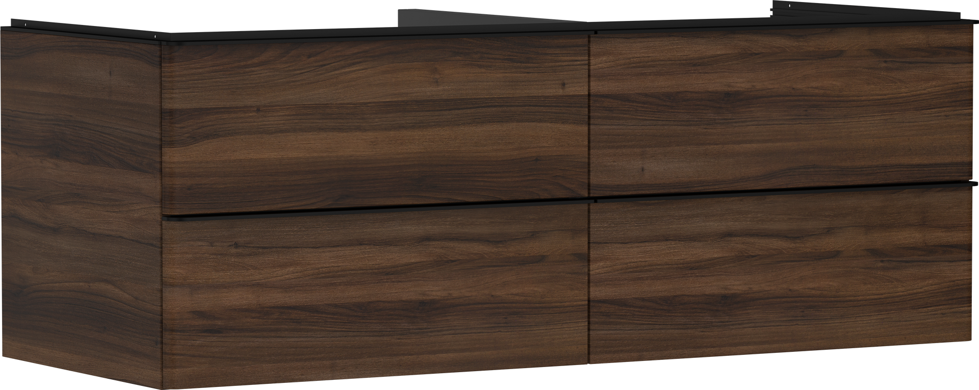 Meuble bas 1360/550 pour vasques Xuniva avec 4 tiroirs