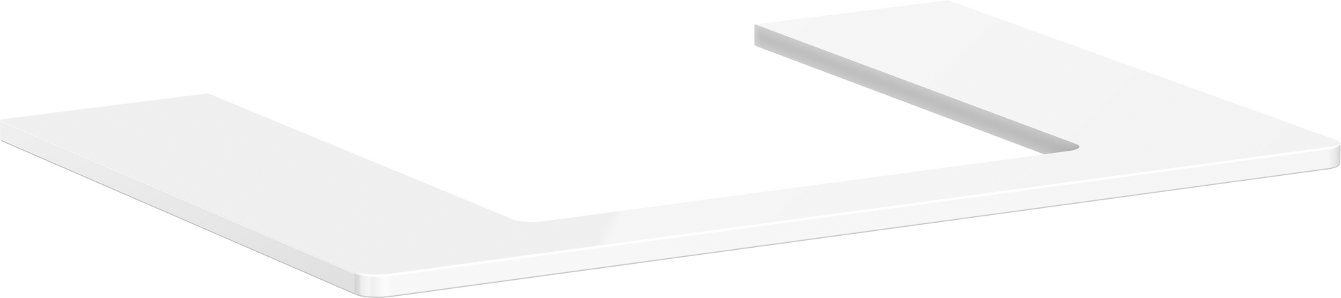 Console 780/550 with cutout in the middle for countertop basin ground 500/480