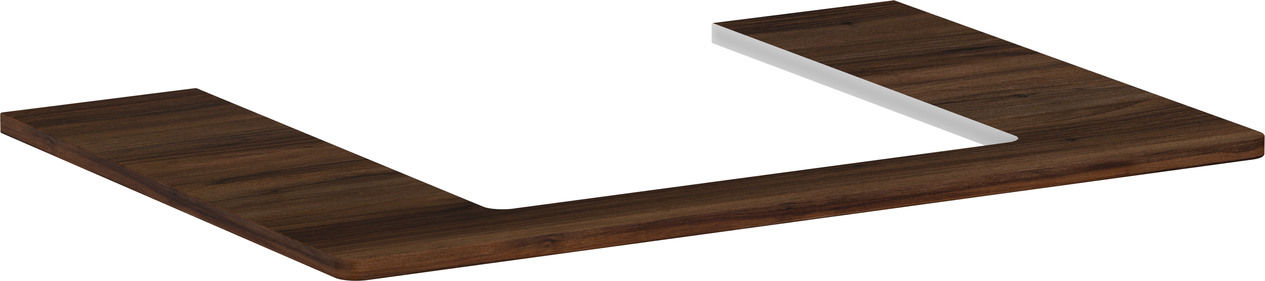 Console 780/550 with cutout in the middle for countertop basin ground 500/480