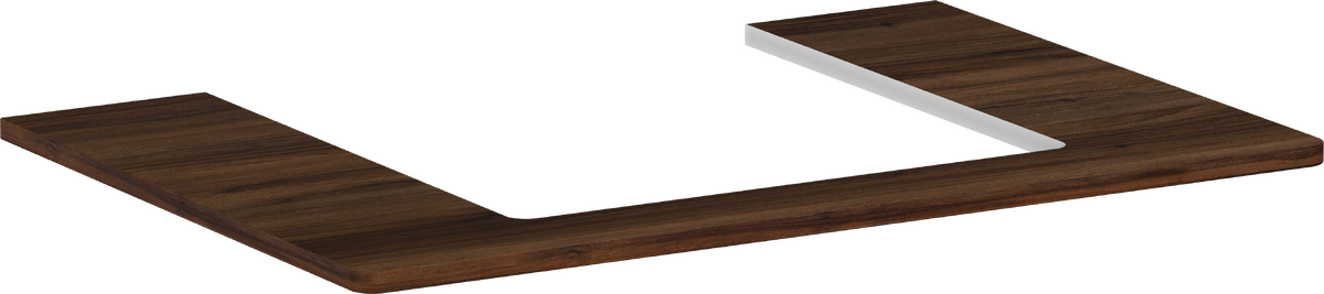 Konsole 780/550 mit Ausschnitt mittig für Aufsatzwaschtisch geschliffen 500/480