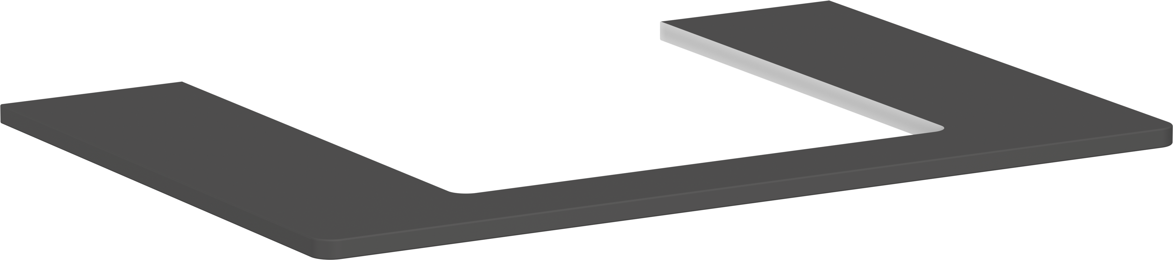Top 780/550 con foro centrale per lavabo rettificato 500/480