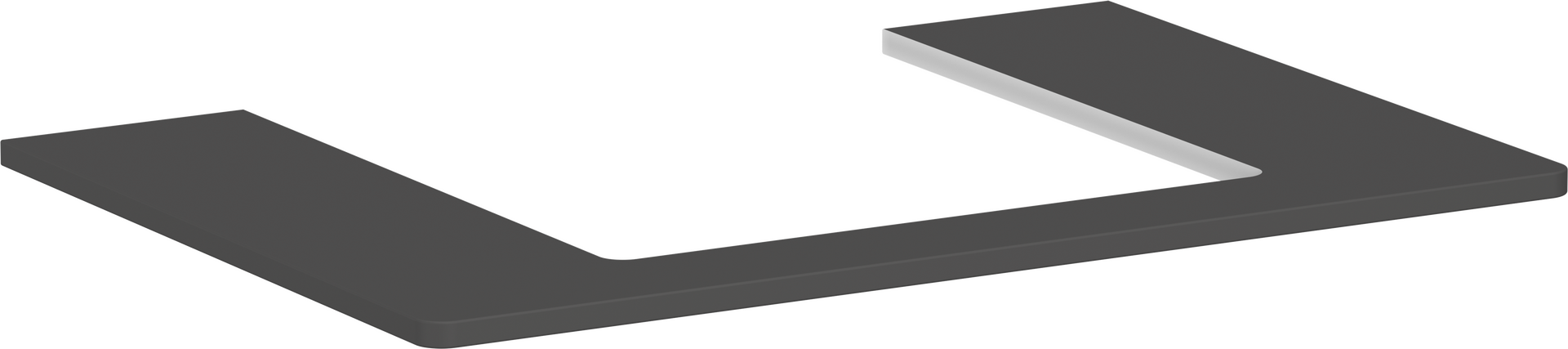 Pultlap konzolos szekrényhez 780/550 középkivágással