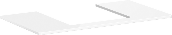 Plan stratifié 980/550 percé au centre pour vasque Xelu Q 500/480 Plan stratifié 980/550 percé au centre pour vasque Xelu Q 500/480