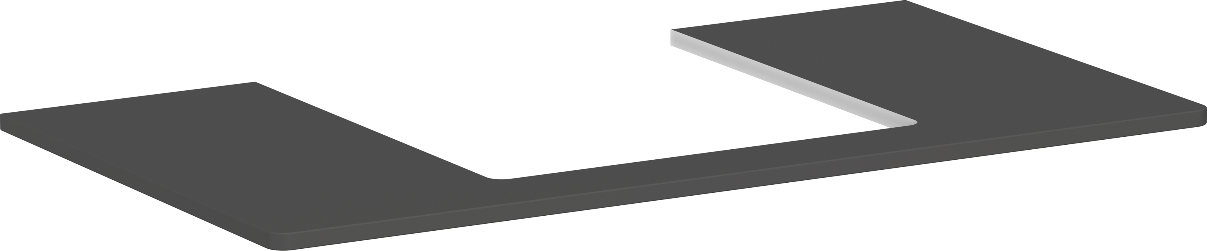 Console 980/550 with cutout in the middle for countertop basin ground 500/480