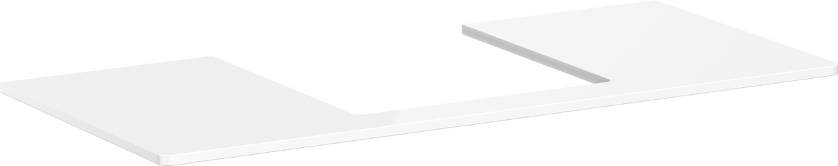 Consola 1180/550 con recorte en el centro para Lavabo sobre encimera 500/480