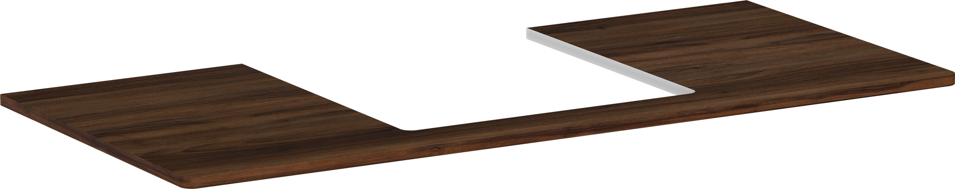 Plan stratifié 1180/550 percé au centre pour lavabo Xelu Q 500/480