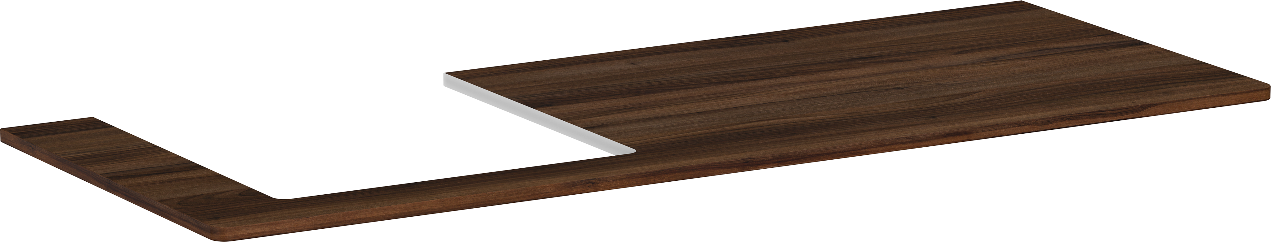 Top 1360/550 con foro a sinistra per lavabo rettificato 500/480