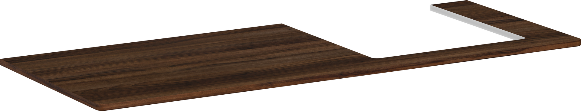 Console 1360/550 met uitsparing rechts voor opzetwastafel onderbouw geschuurd 500/480