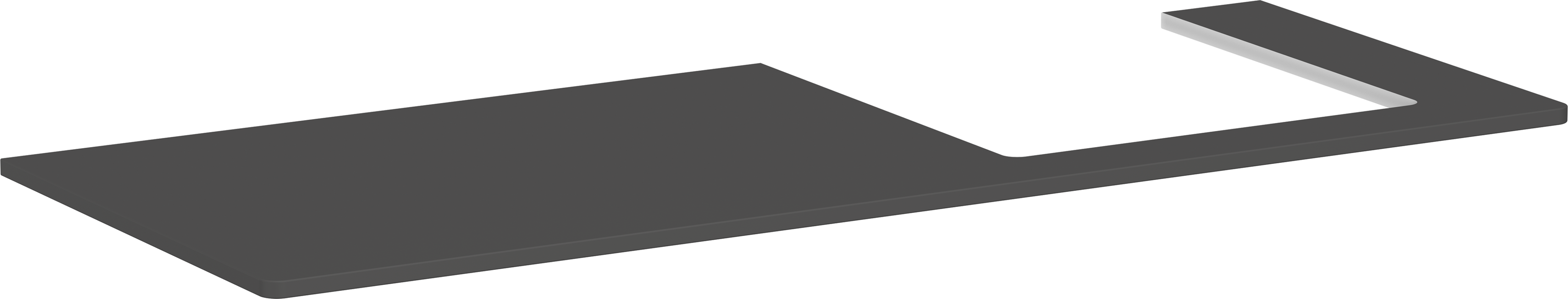 Top 1360/550 con foro a destra per lavabo rettificato 500/480