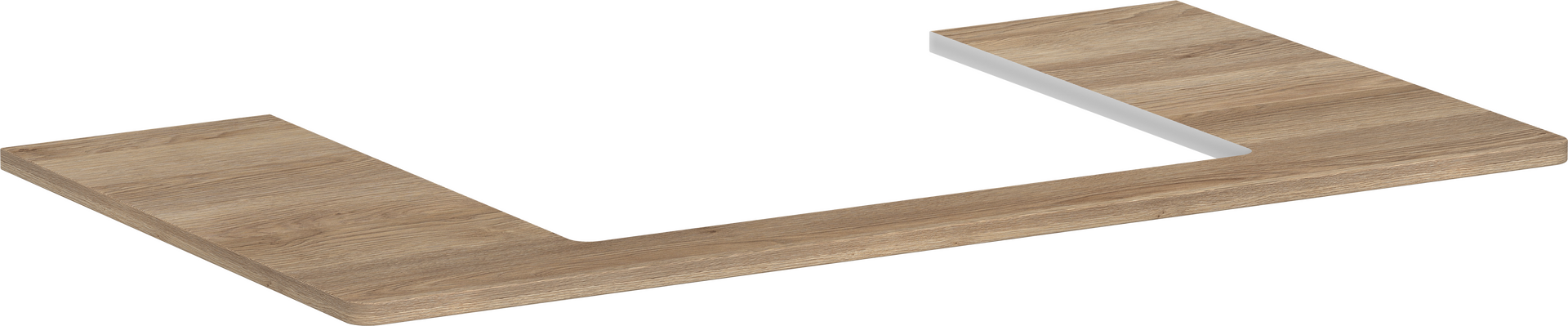 Console 980/550 with cutout in the middle for countertop basin ground 600/480