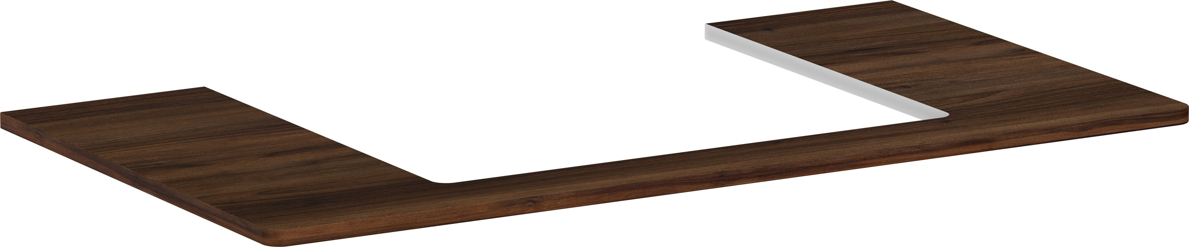 Console 980/550 with cutout in the middle for countertop basin ground 600/480