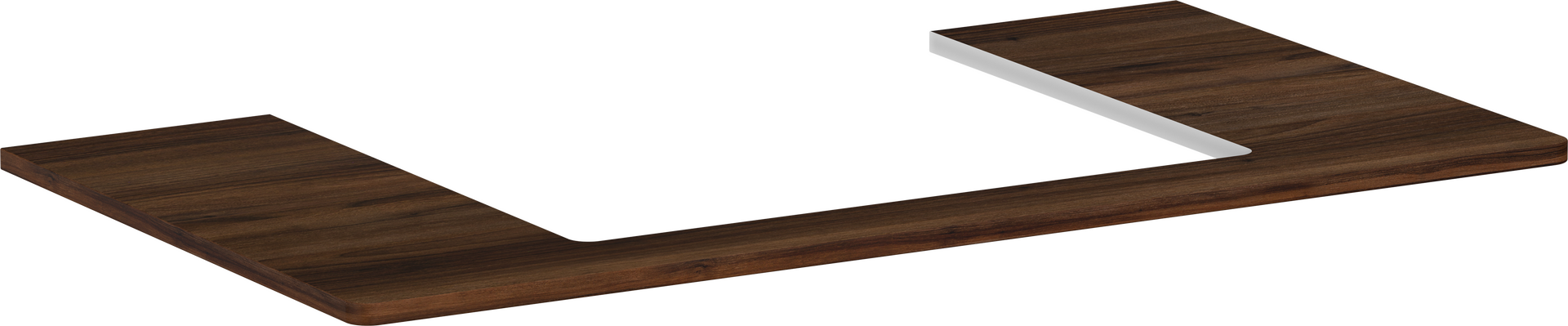 Consola 980/550 con recorte en el centro para lavabo sobre encimera 600/480