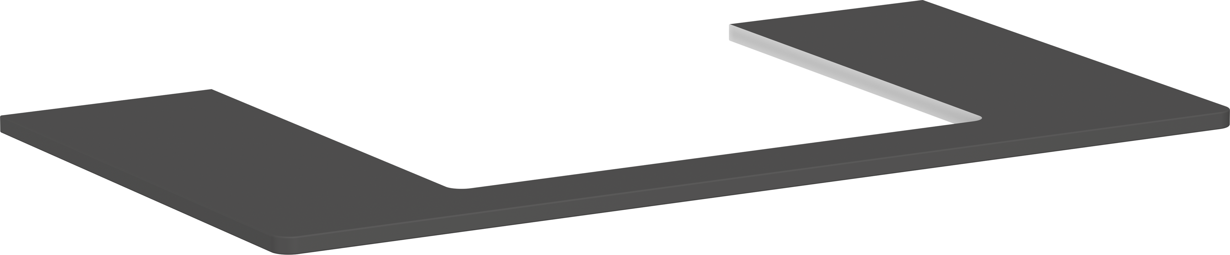 Console 980/550 with cutout in the middle for countertop basin ground 600/480