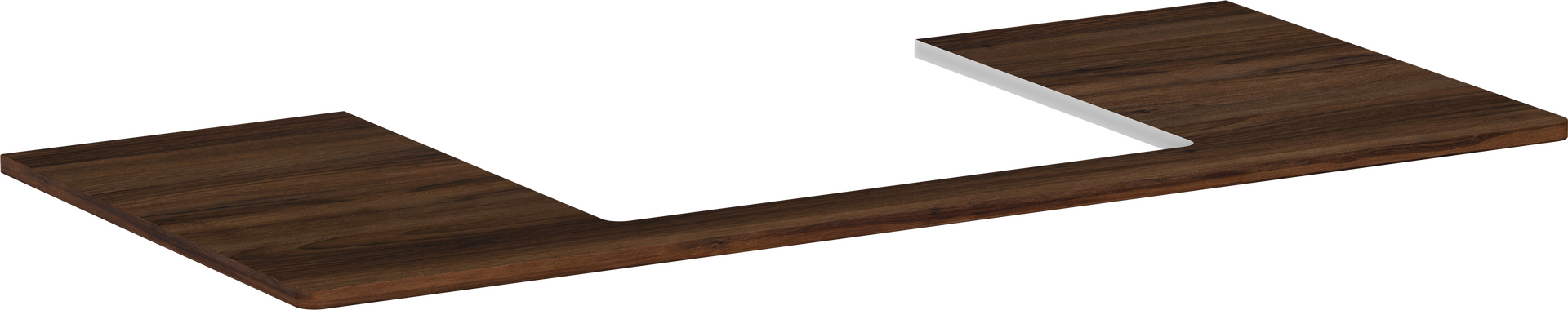 Konsole 1180/550 mit Ausschnitt mittig für Aufsatzwaschtisch geschliffen 600/480