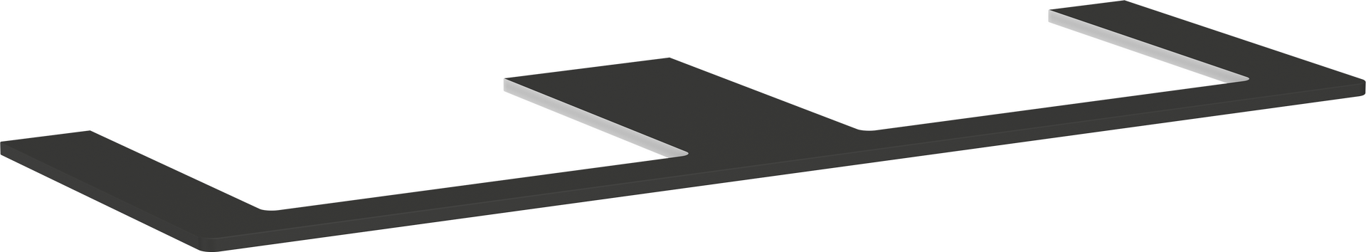 Top 1560/550 con 2 fori per lavabo rettificato 600/480