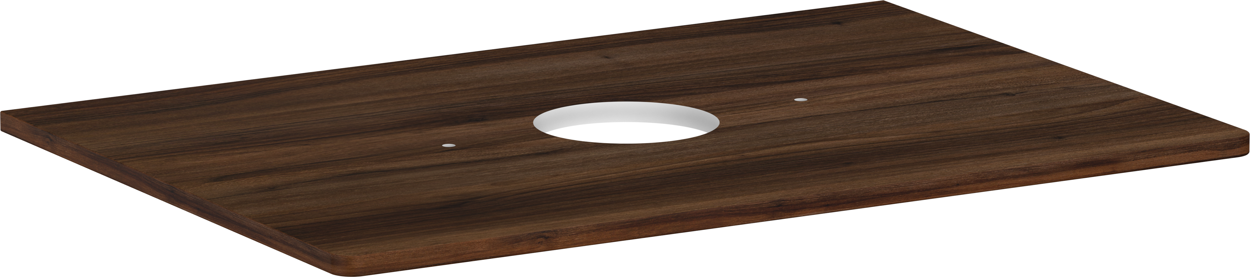 Console 780/550 with cutout in the middle for wash bowl without tap hole