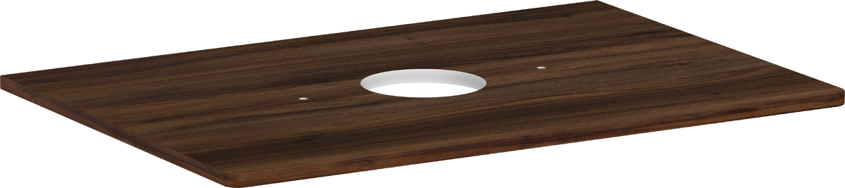 Console 780/550 with cutout in the middle for wash bowl without tap hole