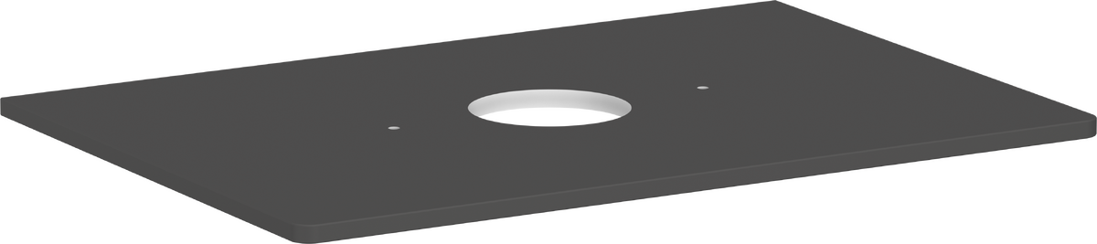 Console 780/550 with cutout in the middle for wash bowl without tap hole