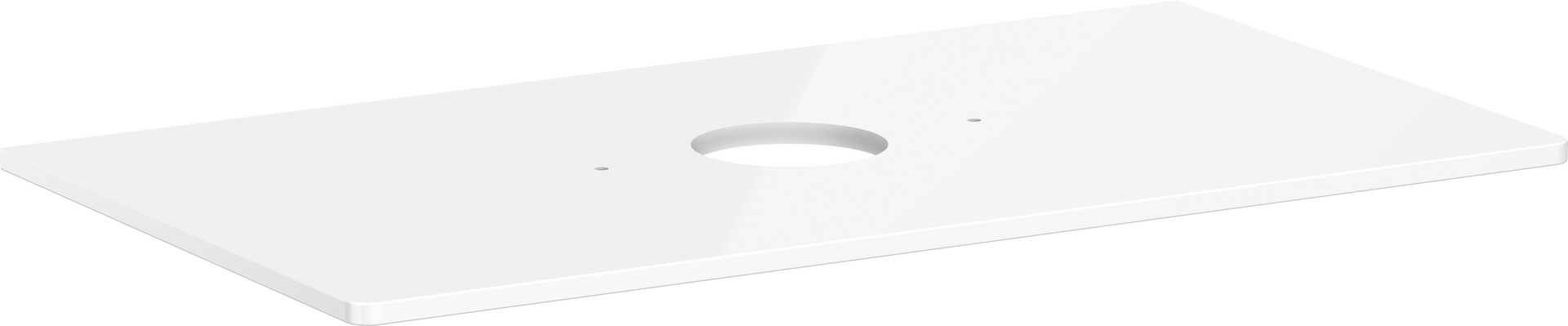 console 980/550 met uitsparing in het midden voor waskom zonder kraangat