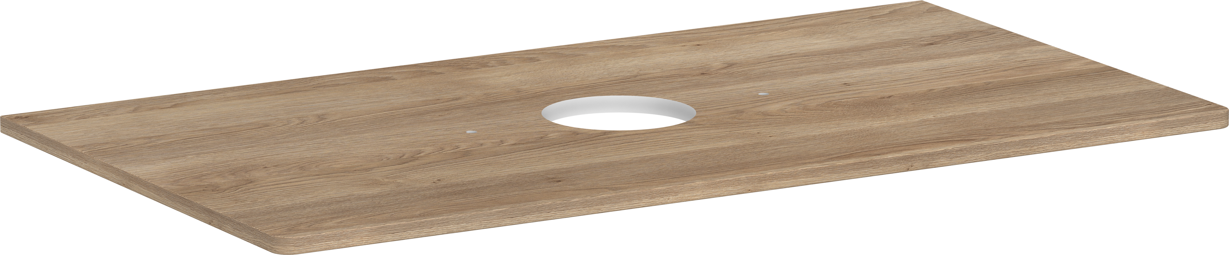 Console 980/550 with cutout in the middle for wash bowl without tap hole