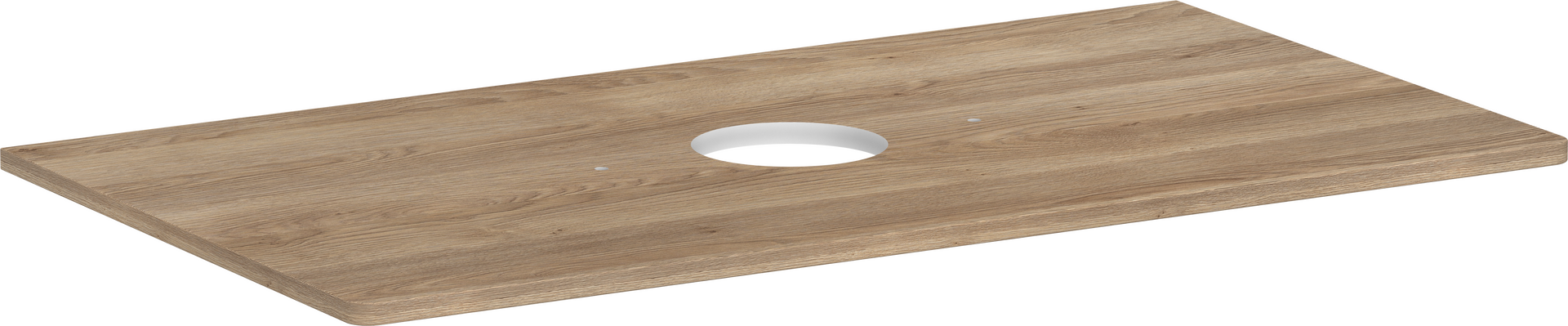 console 980/550 met uitsparing in het midden voor waskom zonder kraangat