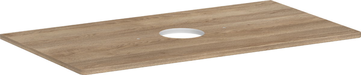 Console 980/550 with cutout in the middle for wash bowl without tap hole