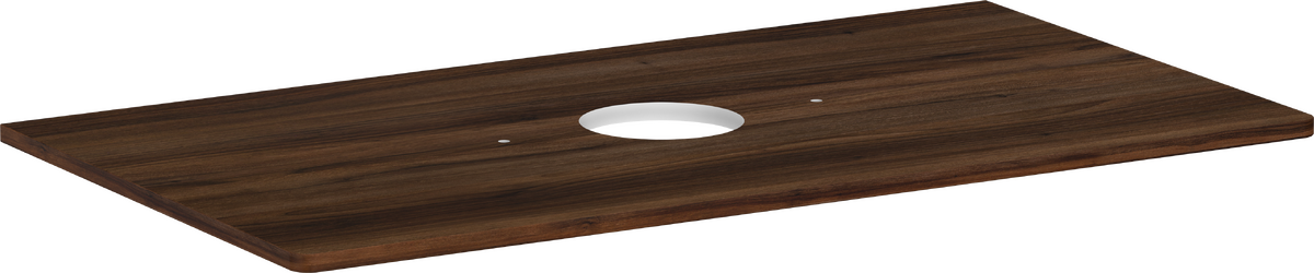 Consola 980/550 con recorte en el centro para lavabos tipo bol sin orificio para grifo