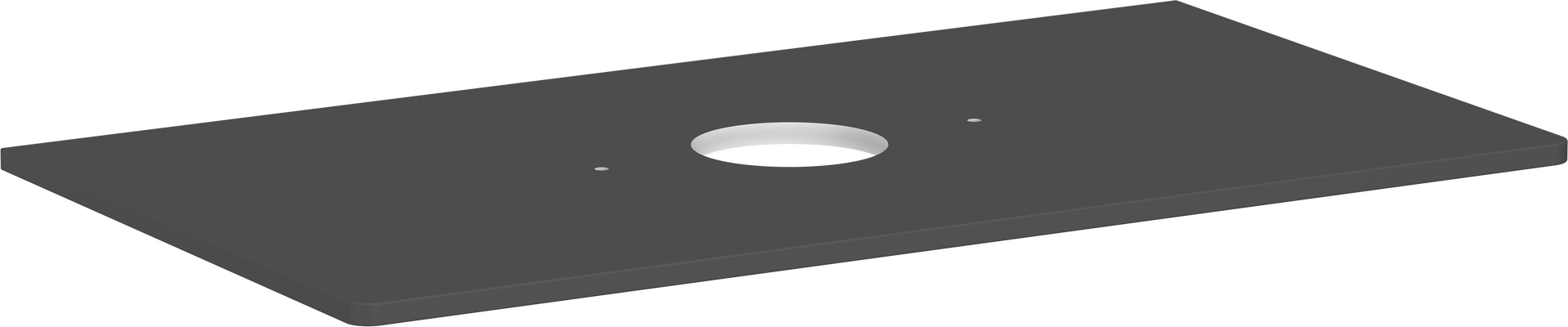 Konsole 980/550 mit Ausschnitt mittig für Aufsatzwaschtisch ohne Hahnloch