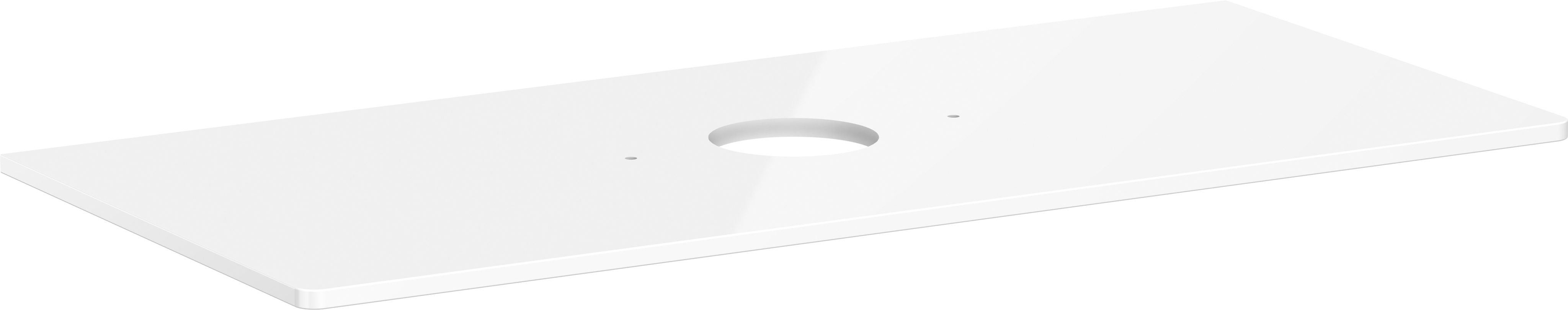 Top 1180/550 con foro centrale per catino senza foro rubinetteria