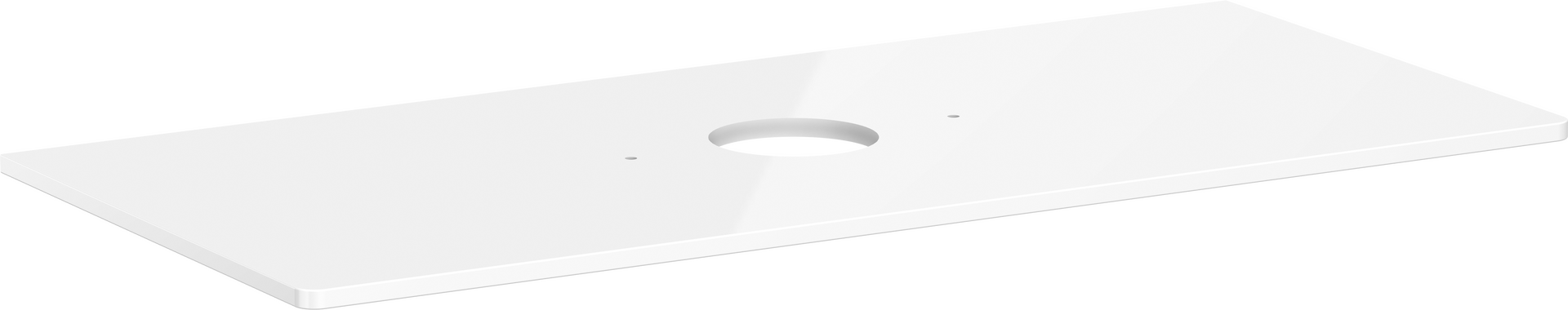 Console 1180/550 with cutout in the middle for wash bowl without tap hole