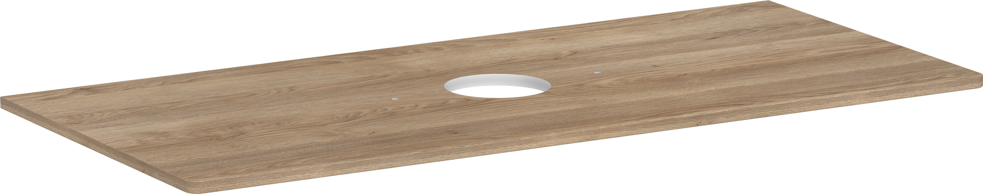 Consola 1180/550 con recorte en el centro para lavabos tipo bol sin orificio para grifo