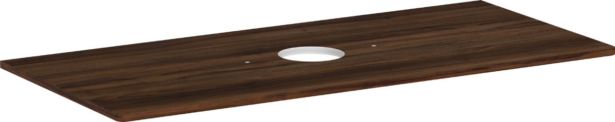 Top 1180/550 con foro centrale per catino senza foro rubinetteria