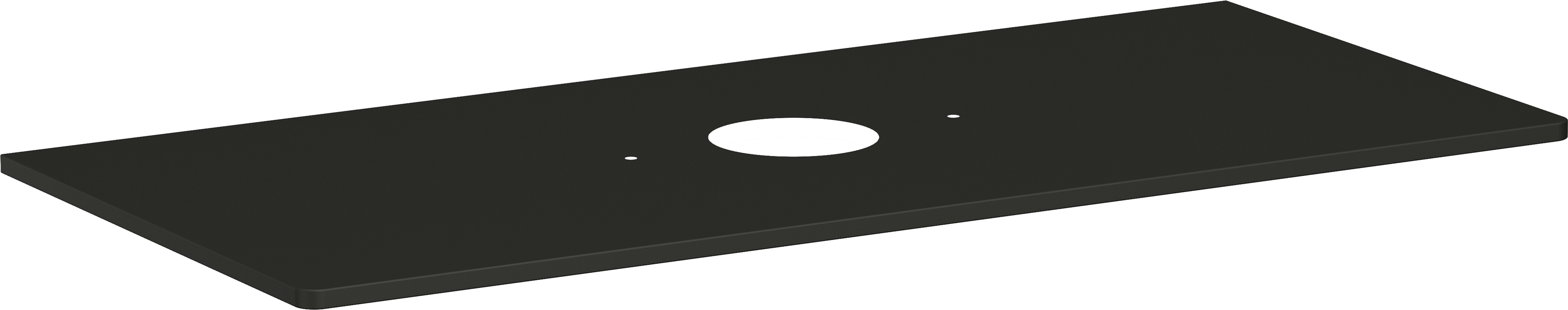 Top 1180/550 con foro centrale per catino senza foro rubinetteria