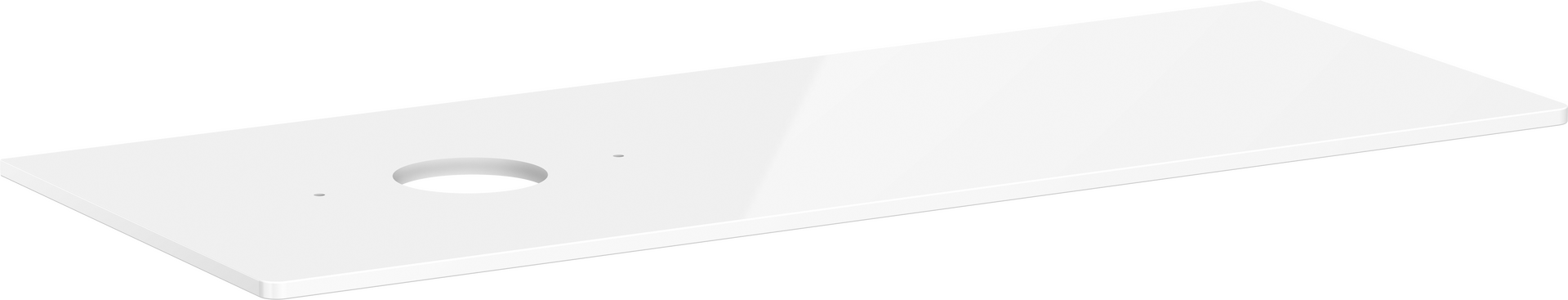 Consola 1360/550 con recorte a la izquierda para lavabos tipo bol sin orificio para grifo