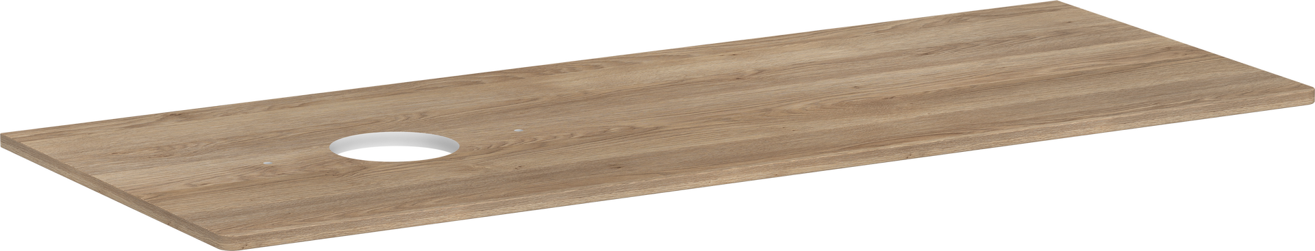 Console 1360/550 with cutout left for wash bowl without tap hole