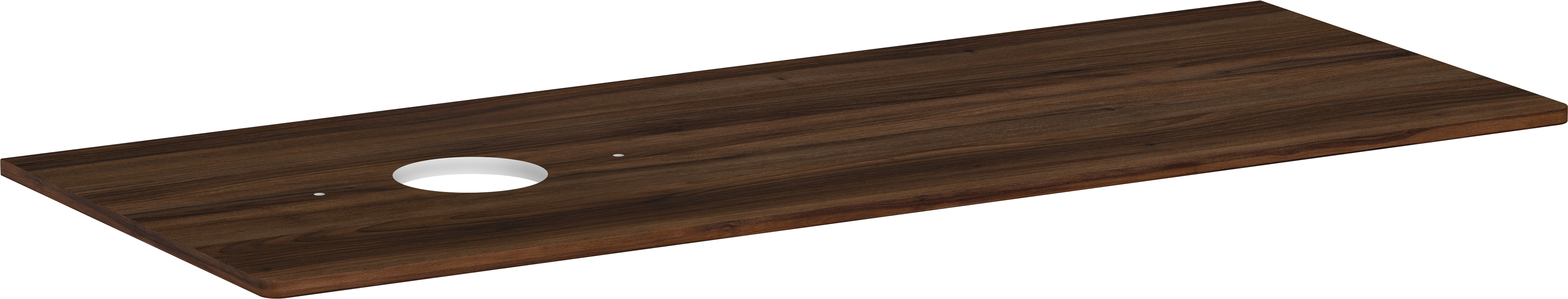 Console 1360/550 with cutout left for wash bowl without tap hole